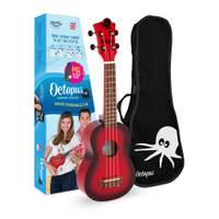 Octopus Academy soprano ukulele - Red burst