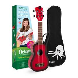 Octopus Academy soprano ukulele - Red burst