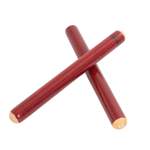 Percussion Plus 7" bright coloured claves pair - Red Product Image