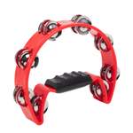 Percussion Plus half moon tambourine - Red Product Image