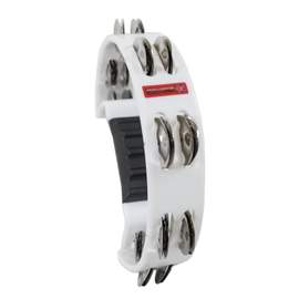 Percussion Plus cutaway tambourine - White