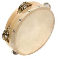 Percussion Plus wood shell tambourine - 6"