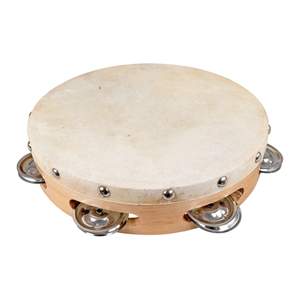 Percussion Plus wood shell tambourine - 8"