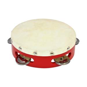 Percussion Plus tambourine - red - 6"
