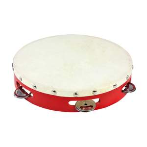 Percussion Plus tambourine - red - 9"