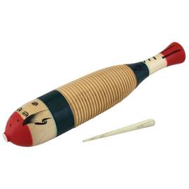 Percussion Plus fish shaped guiro with scraper