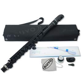 Nuvo jFlute 2.0 outfit - Black with steel trim