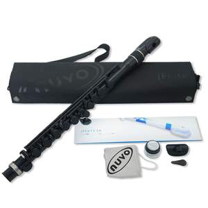 Nuvo jFlute 2.0 outfit - Black with steel trim