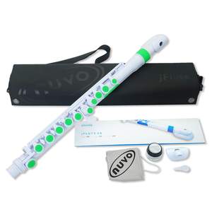 Nuvo jFlute 2.0 outfit - White with green trim