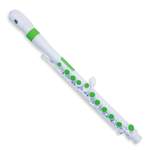 Nuvo jFlute 2.0 outfit - White with green trim Product Image