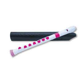 Nuvo N320 recorder+ outfit - White with pink trim