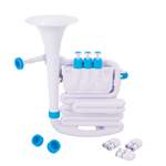 Nuvo jHorn - White with blue trim Product Image