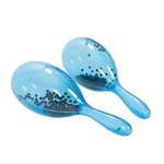 Percussion Plus transparent maracas - Blue sparkle Product Image