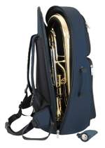 Tom & Will euphonium gig bag - Blue with blue interior Product Image