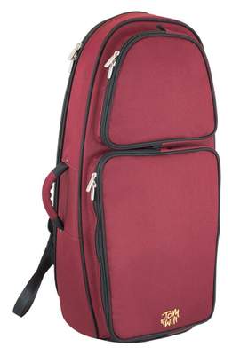 Tom & Will euphonium gig bag - Burgundy with grey interior