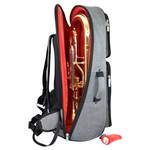 Tom & Will euphonium gig bag - Grey with red interior Product Image