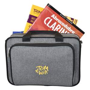 Tom & Will clarinet gig case - Grey with red interior