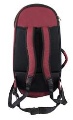 Tom & Will baritone horn gig bag - Burgundy with grey interior Product Image