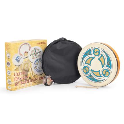 Percussion Plus bodhran 18" Trinity Celtic design