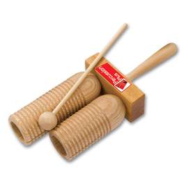 Percussion Plus double wooden agogo