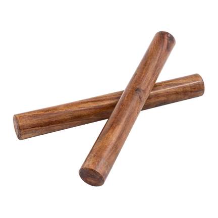 Percussion Plus 8" sheesham wood claves pair
