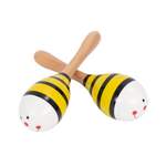 Percussion Plus wooden bug maracas - Yellow bee Product Image