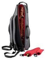 Tom & Will alto sax gig bag - Grey with red interior Product Image