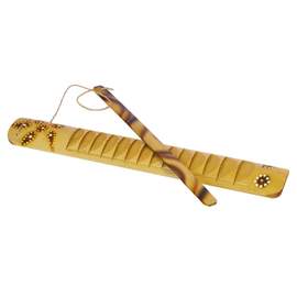 Percussion Plus Honestly Made Balinese bamboo guiro with scraper