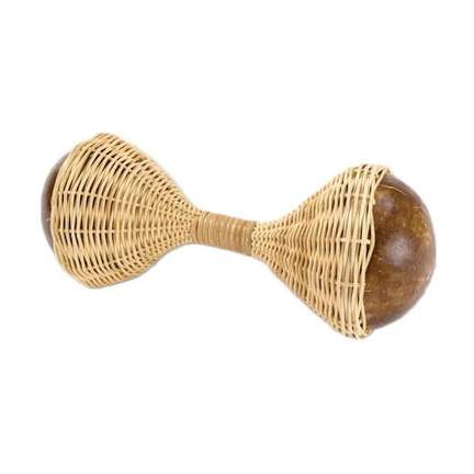 Percussion Plus Honestly Made Double coconut seed shaker