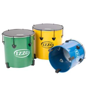 Izzo Castle surdos set of 3 nesting samba drums - 12", 14", 16" Product Image