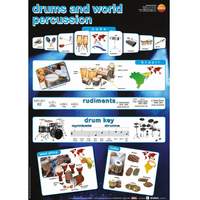 Drums and world percussion educational poster