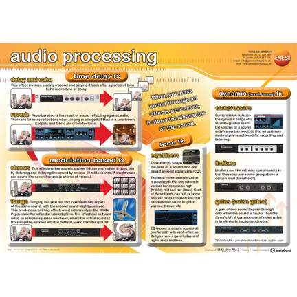 Audio processing educational poster