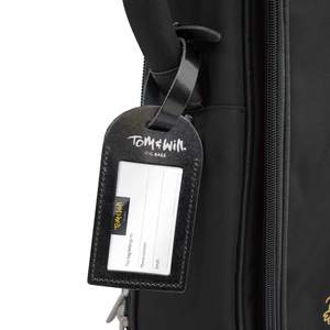 Tom & Will leather luggage tag - Patent black