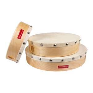 Percussion Plus PP0375 Tambour wood shells 6", 8” and 10” – pack of 3