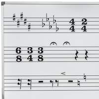Magnetic symbols 1 - rests, accidentals and time signatures