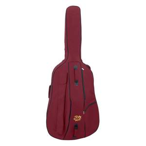 Tom & Will double bass gig bag 3/4 size - Burgundy with grey interior