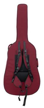 Tom & Will double bass gig bag 3/4 size - Burgundy with grey interior Product Image