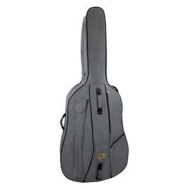 Tom & Will double bass gig bag 3/4 size - Grey with red interior