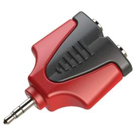 Roxtone deluxe splitter – 3.5mm stereo plug to 2 x 3.5mm stereo sockets