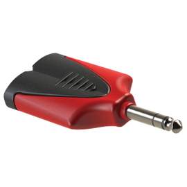 Roxtone deluxe splitter – 6.35mm stereo plug to 2 x 6.35mm stereo sockets