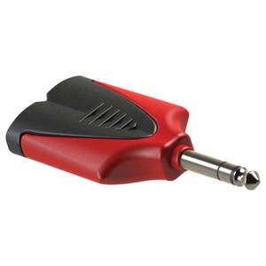 Roxtone deluxe splitter – 6.35mm stereo plug to 2 x 6.35mm stereo sockets