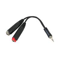 Roxtone splitter – 3.5mm stereo plug to 2 x 6.35mm stereo sockets
