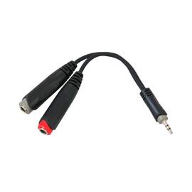 Roxtone splitter – 3.5mm stereo plug to 2 x 6.35mm stereo sockets