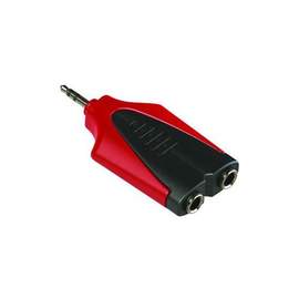 Roxtone deluxe splitter – 3.5mm stereo plug to 2 x 6.35mm stereo sockets