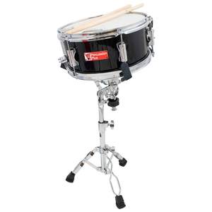 Percussion Plus Junior side drum with sticks and stand ~ Black