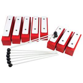 Percussion Plus 8 note chime bar set supplied with 8 beaters