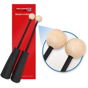 Percussion Plus easy grip hard wooden beaters