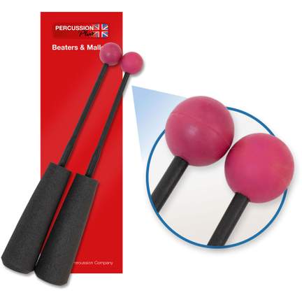 Percussion Plus PP754 Easy Grip medium rubber beaters