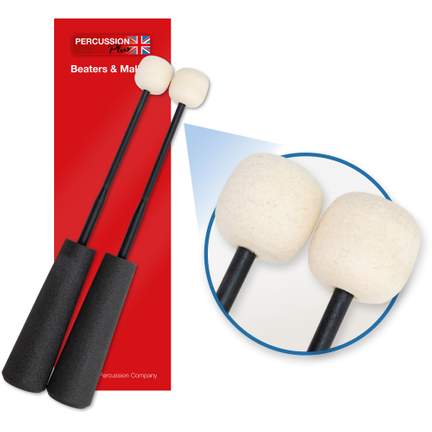 Percussion Plus easy grip hard felt beaters