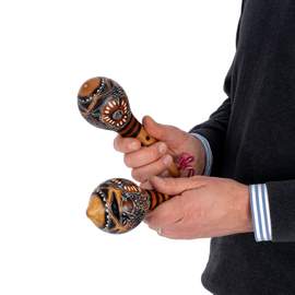 Percussion Plus Honestly Made Gourd maracas pair